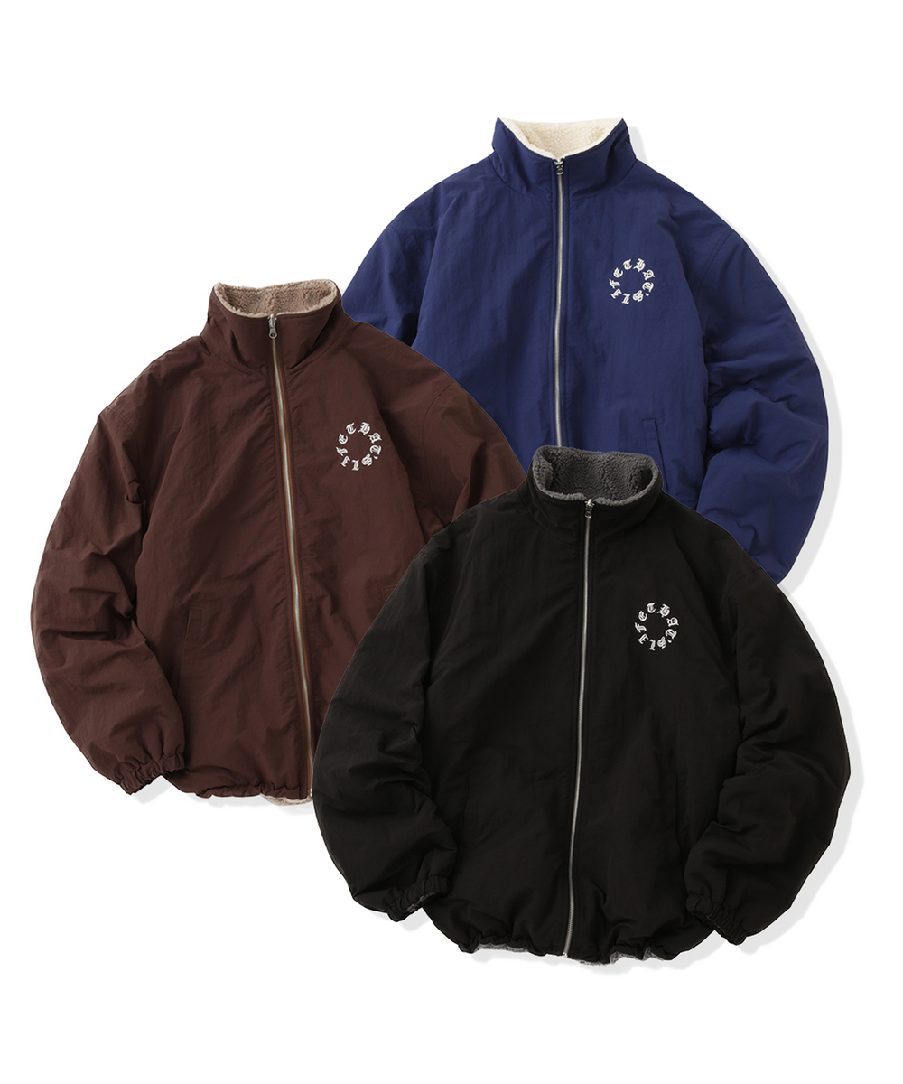Circle logo Nylon Reversible Jacket – That's life online store Circle logo Nylon Reversible Jacket – That's life online store