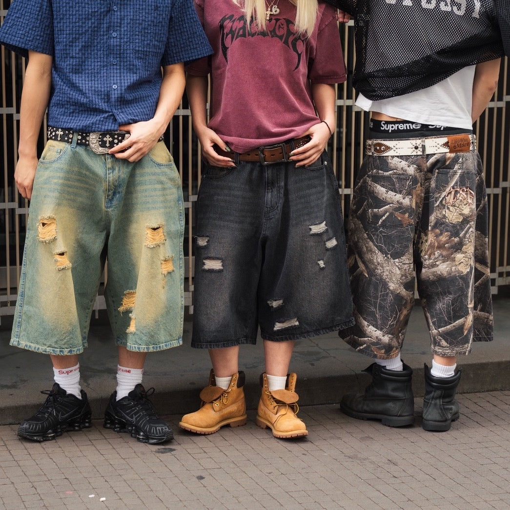 Denim Inspired damege shorts – That's life online store