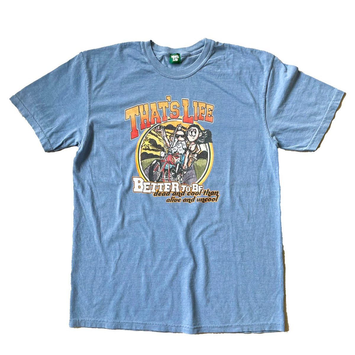 Vintage styles Biker Tee Sky Blue ［入金確認後1週間以内に発送］