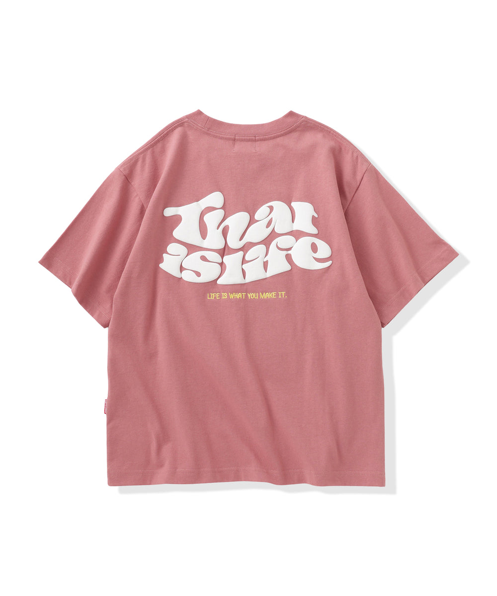 Wave logo back print tee
