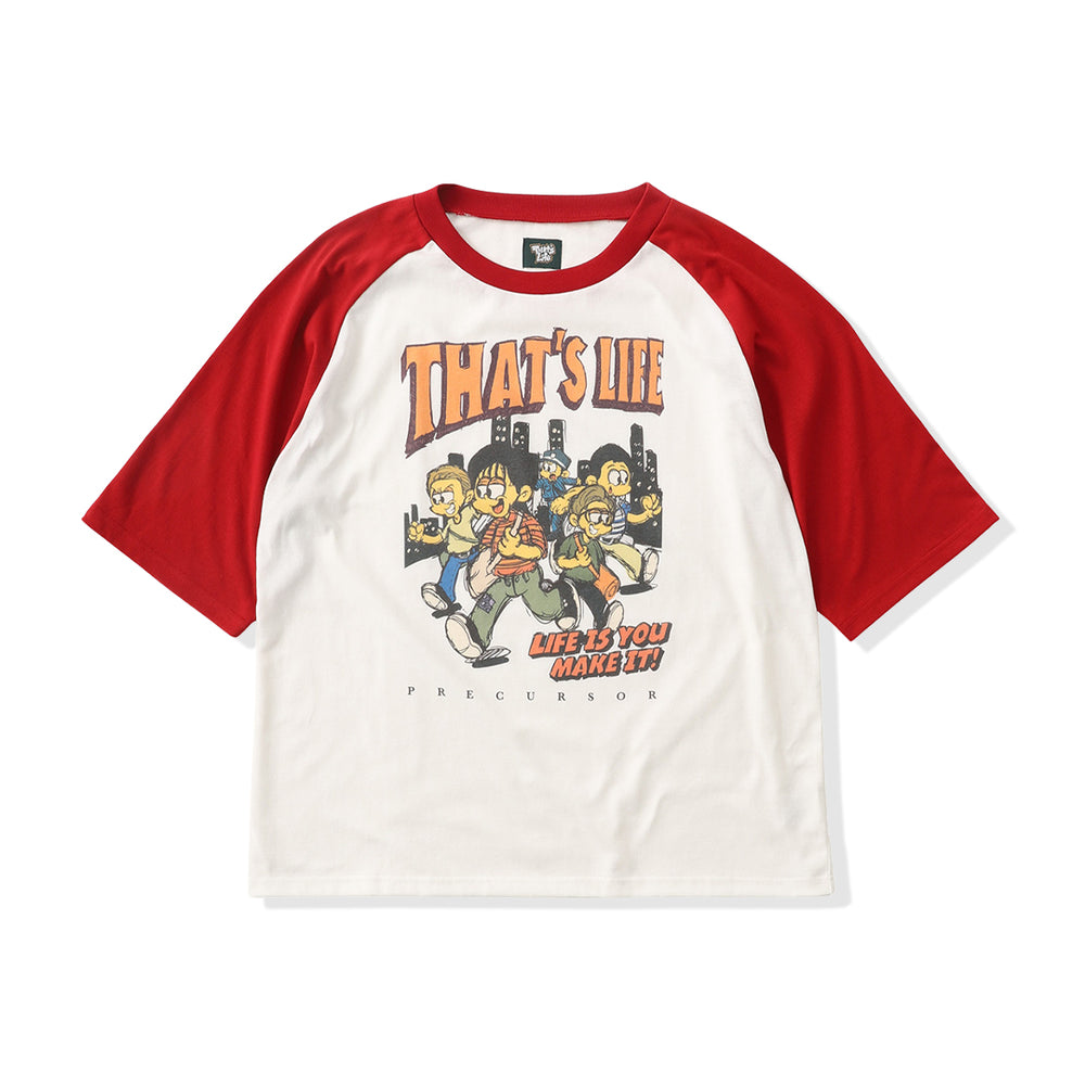 That's life Biker logo Raglan tee