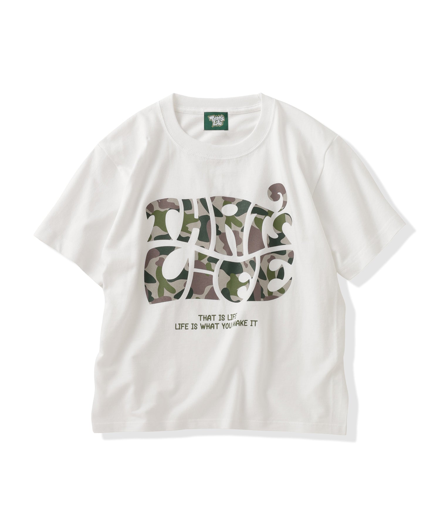 That's life カモフラ / Front wave logo camo Surf Camo logo front print tee – That's life online store