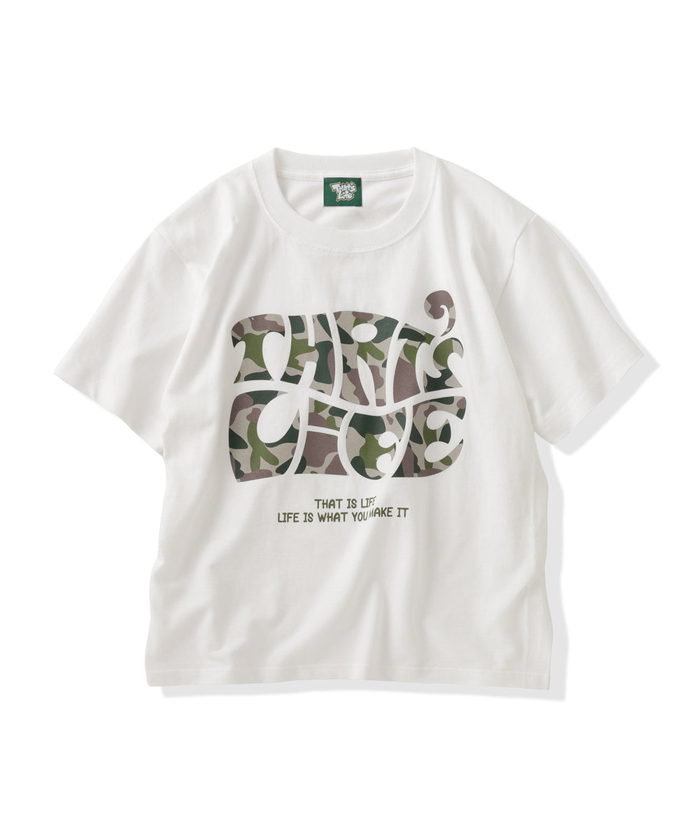 Surf Camo logo front print tee