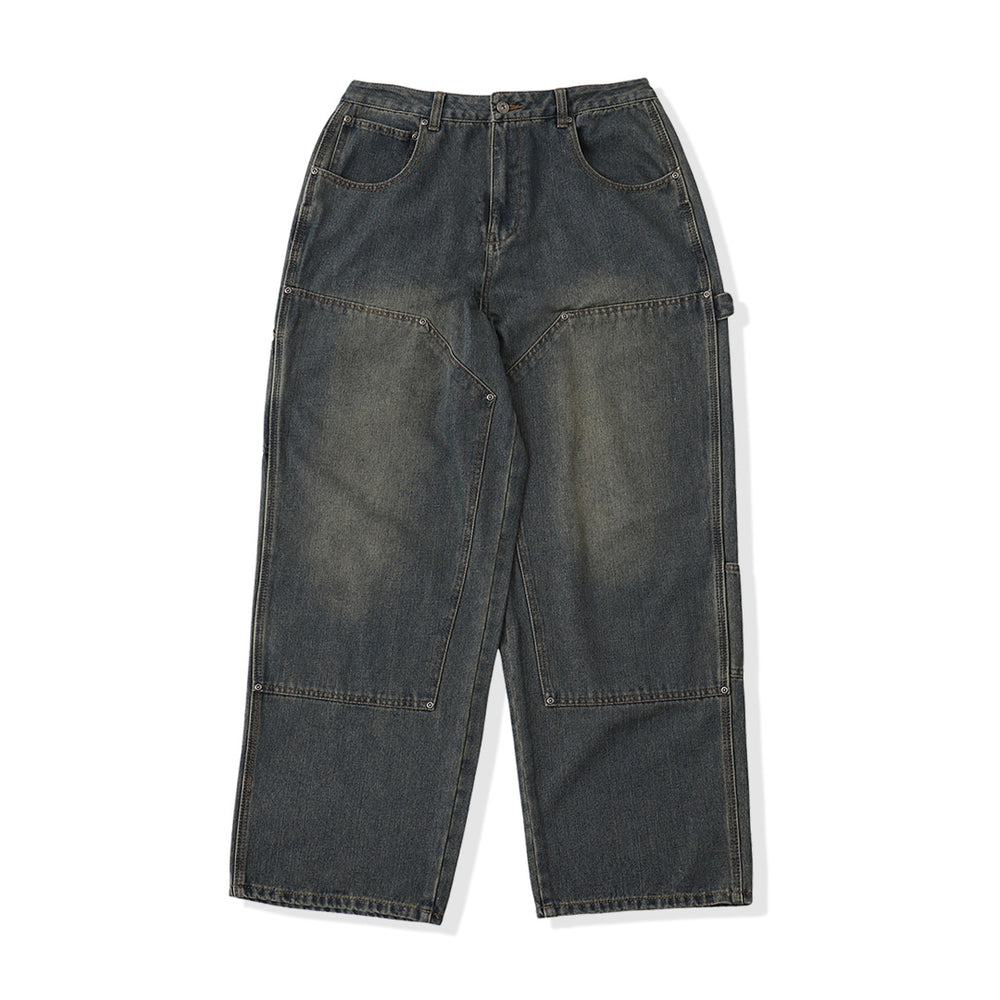 “CAP BOY” logo Original Double Knee Denim