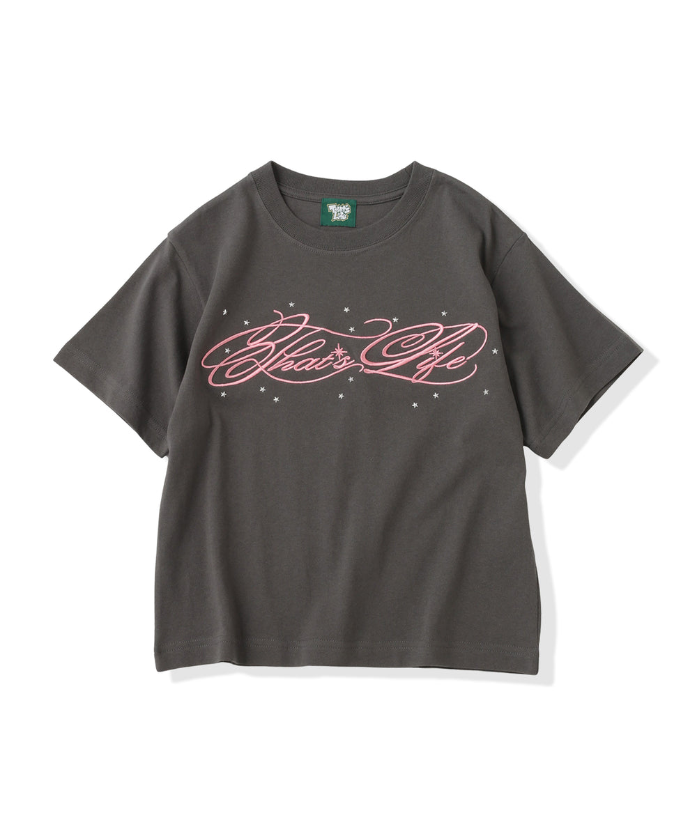 Shooting Star Script logo tee