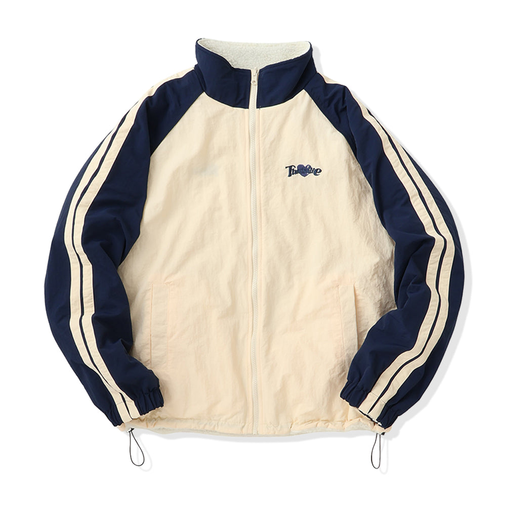 2way Reversible Heart logo Nylon / Boa Jackets free