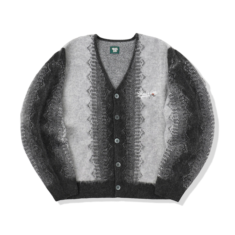 That's life Angel logo gradation cardigan 