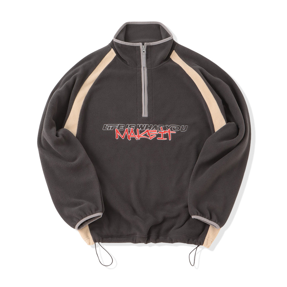 That's life Original Fleece Half zip sweat