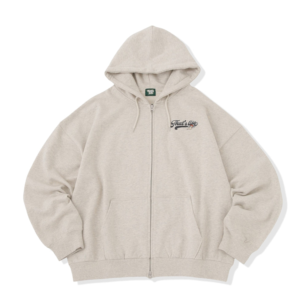 HEAVY WEIGHT 12.0oz ANGEL LOGO ZIP HOODIE
