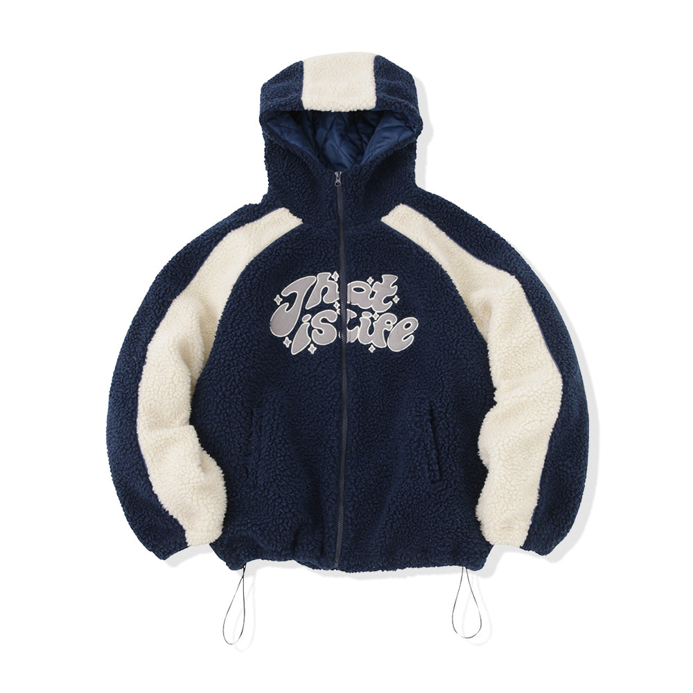 Wave logo fleece full zip-up