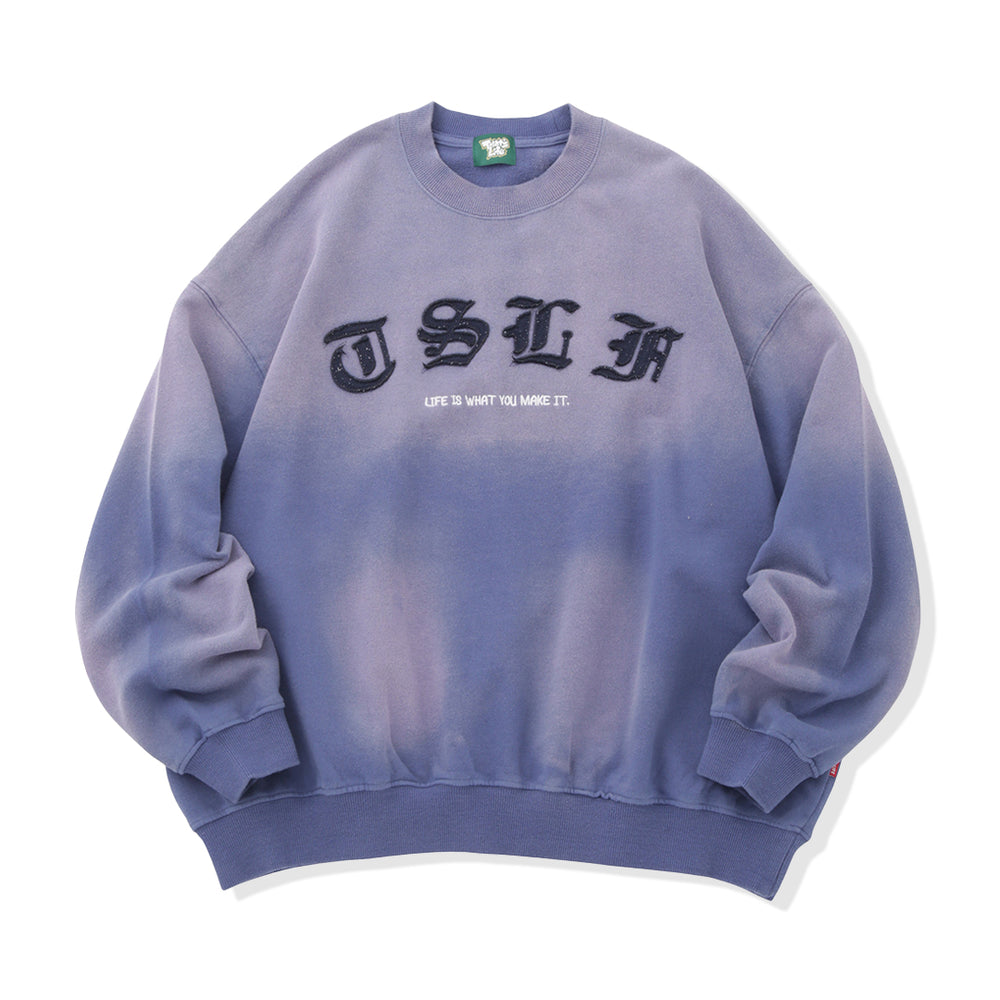 Vintage styles Patch work logo sweat