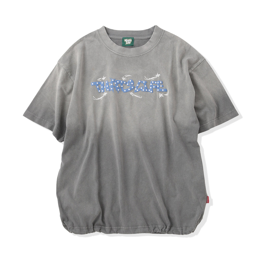 Vintage fade Wave logo Drawcode tee