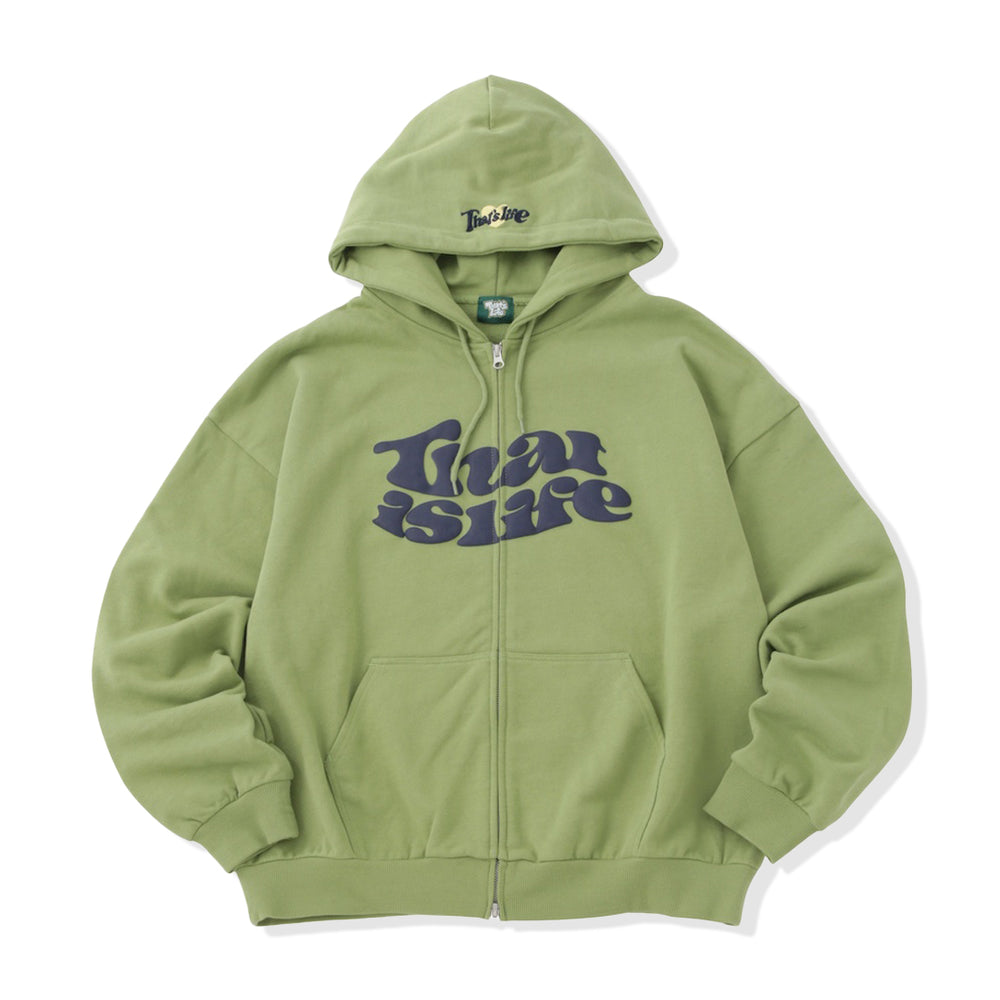 HEAVY WEIGHT 12.0oz FRONT LOGO ZIP HOODIE