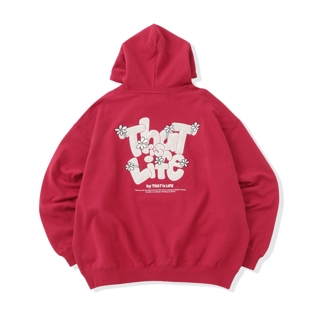 HEAVY WEIGHT 12.0oz "FLOWER" LOGO HOODIE