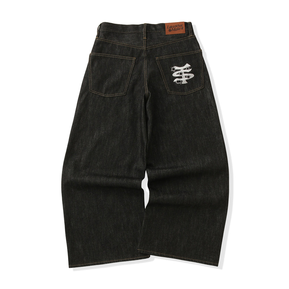 TS logo Rigid Baggy denim