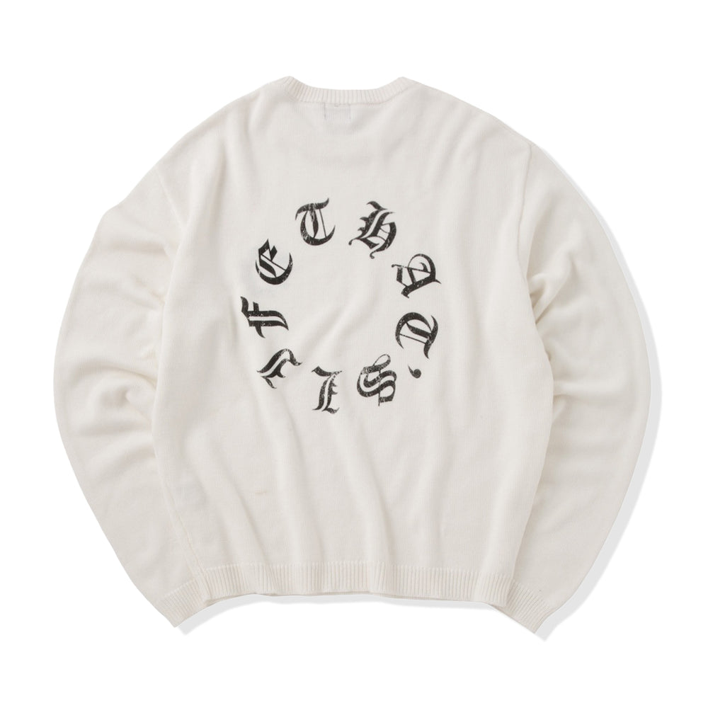 Vintage styles Circle logo knit