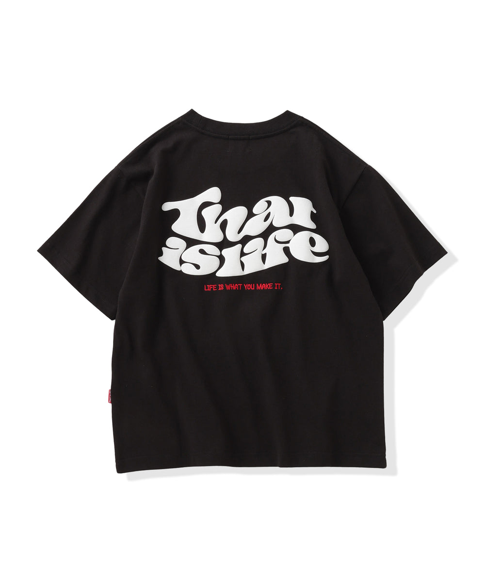 Wave logo back print tee