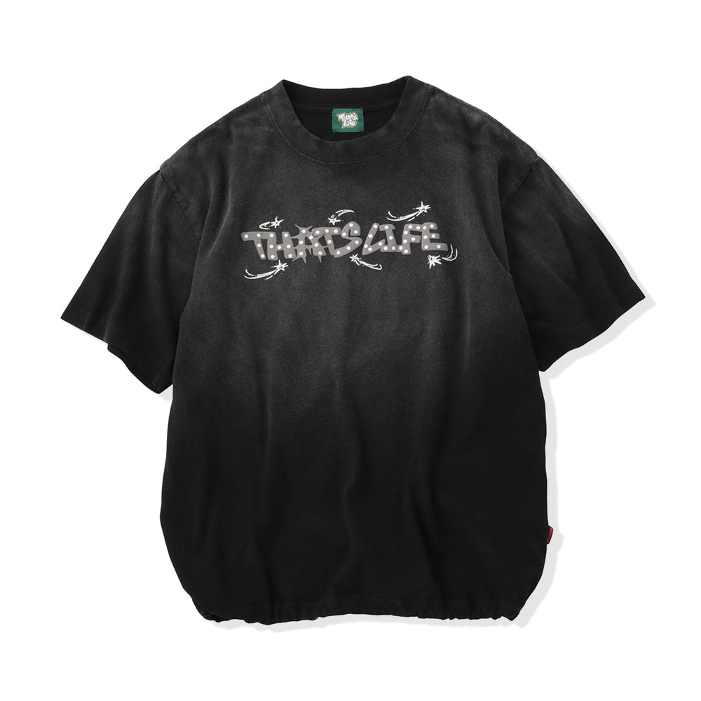 Vintage fade Wave logo Drawcode tee