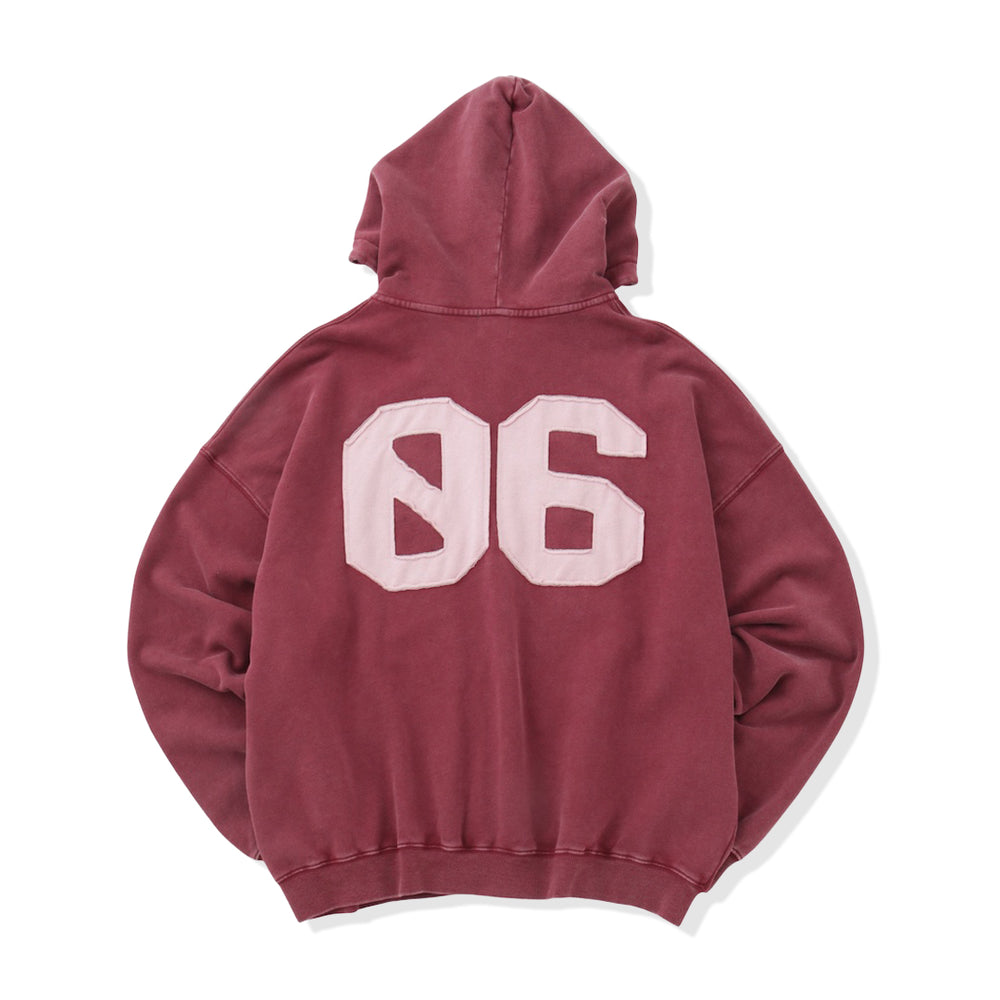 Number logo Full zip hoodie