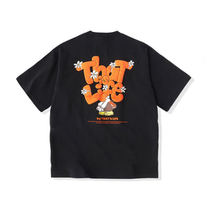 HEAVY WEIGHT 7.1oz "FLOWER BOY" LOGO TEE free