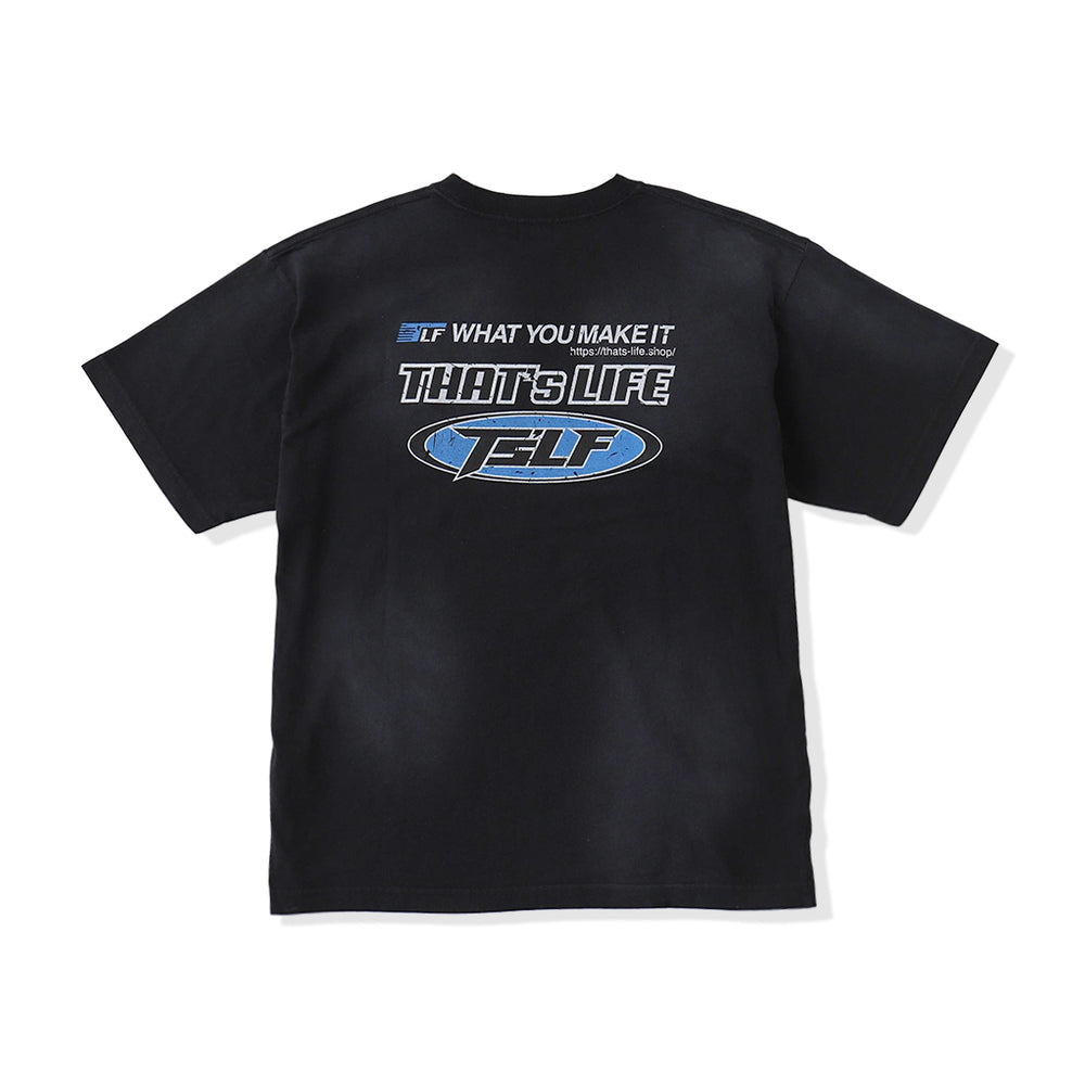Vintage styles "TsLF" logo S/S tee