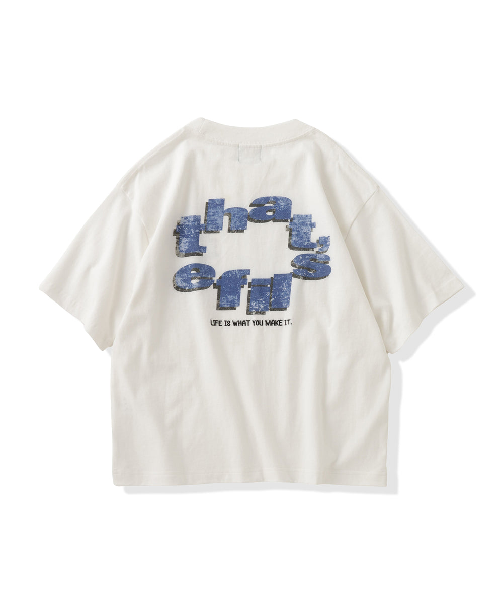 That's life distort logo tee
