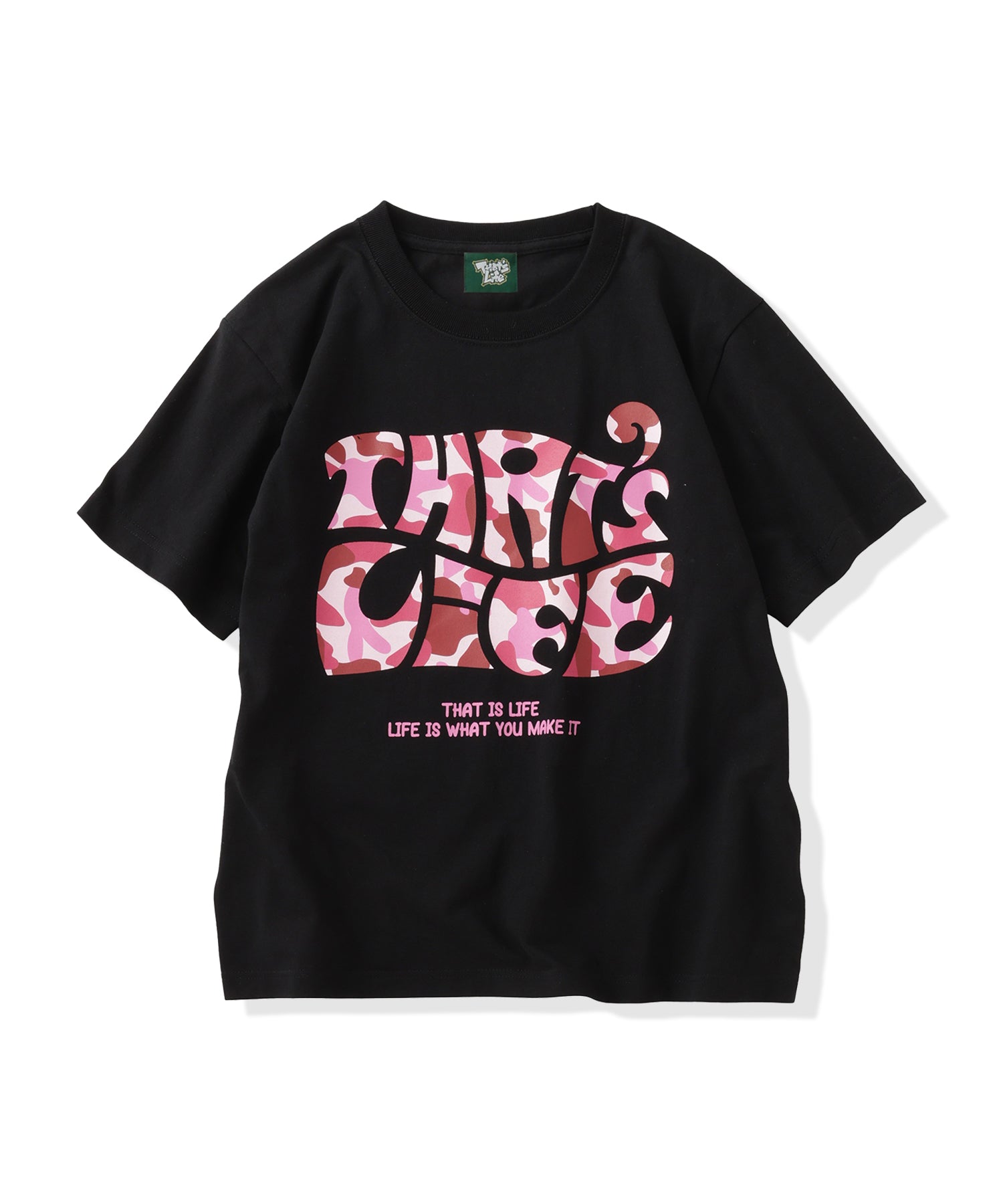 Surf Camo logo front print tee – That's life online store