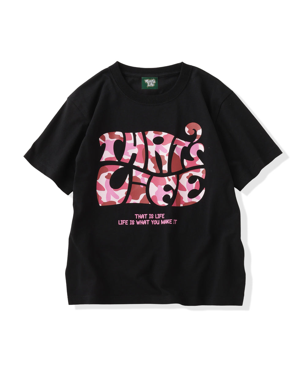 Surf Camo logo front print tee