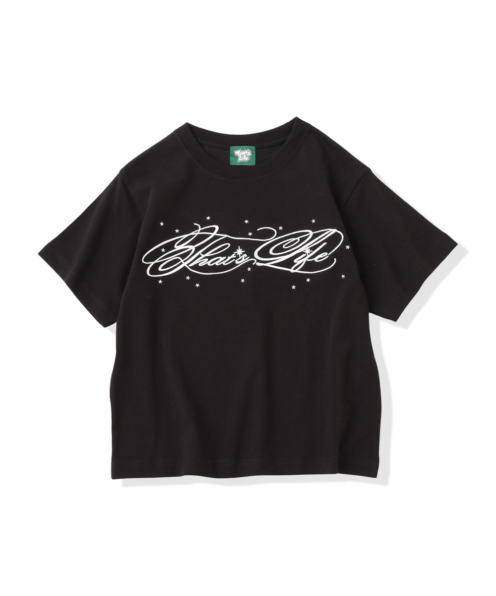 Shooting Star Script logo tee