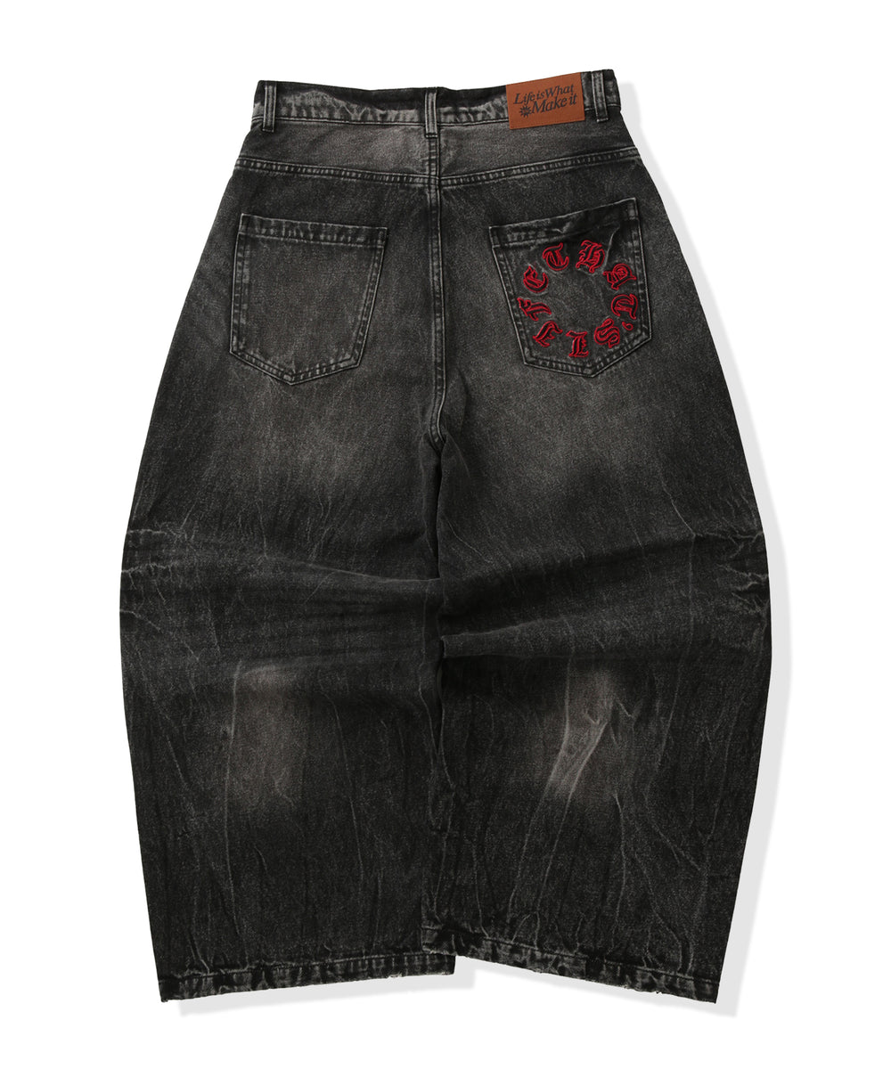 Vintage Washed Baggy Denim