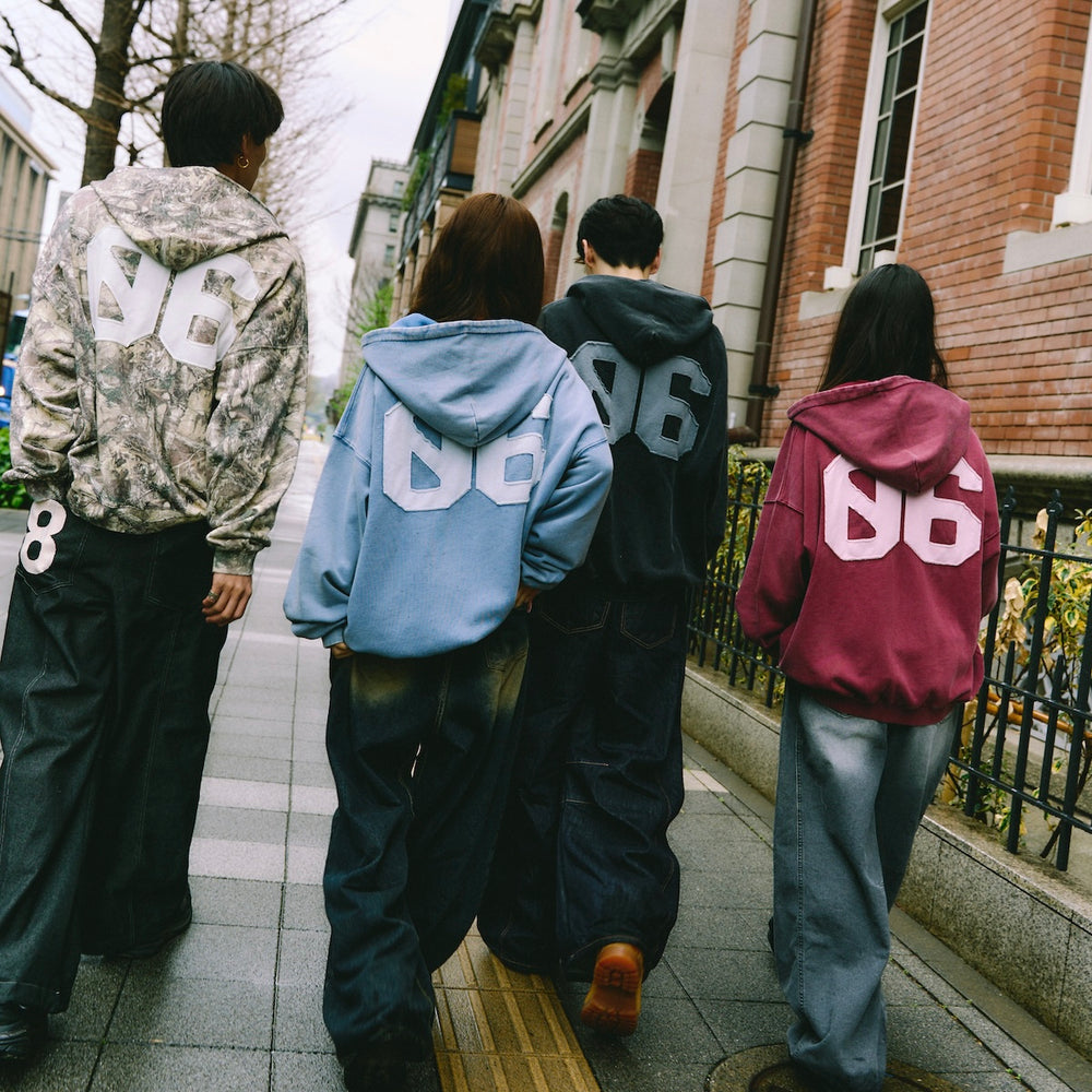 Number logo Full zip hoodie
