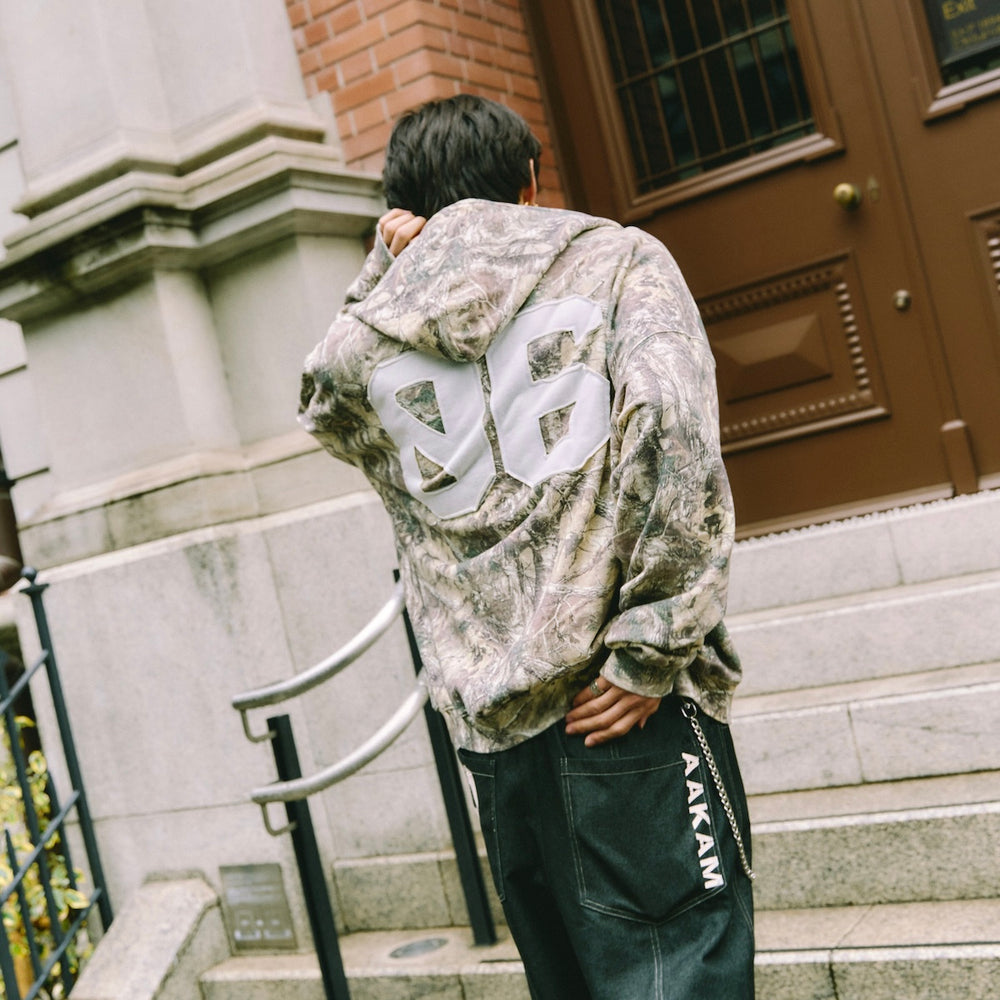Number logo Full zip hoodie