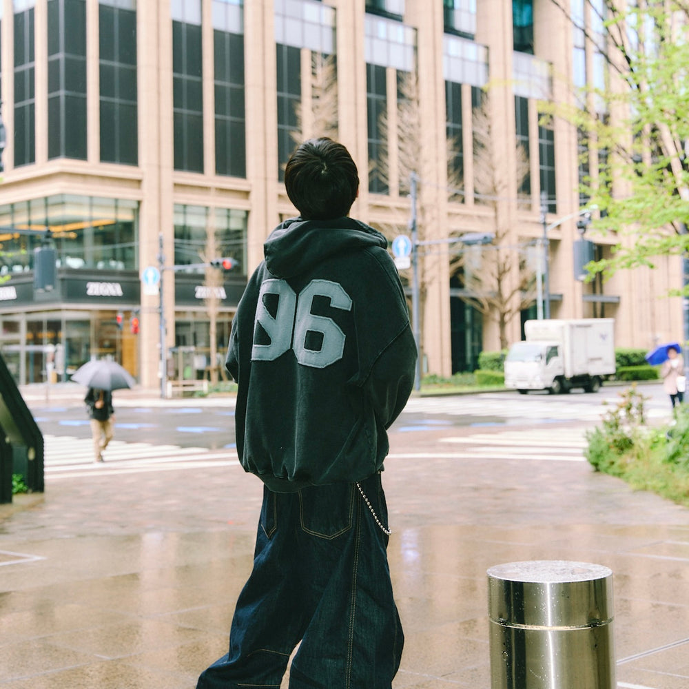 Number logo Full zip hoodie