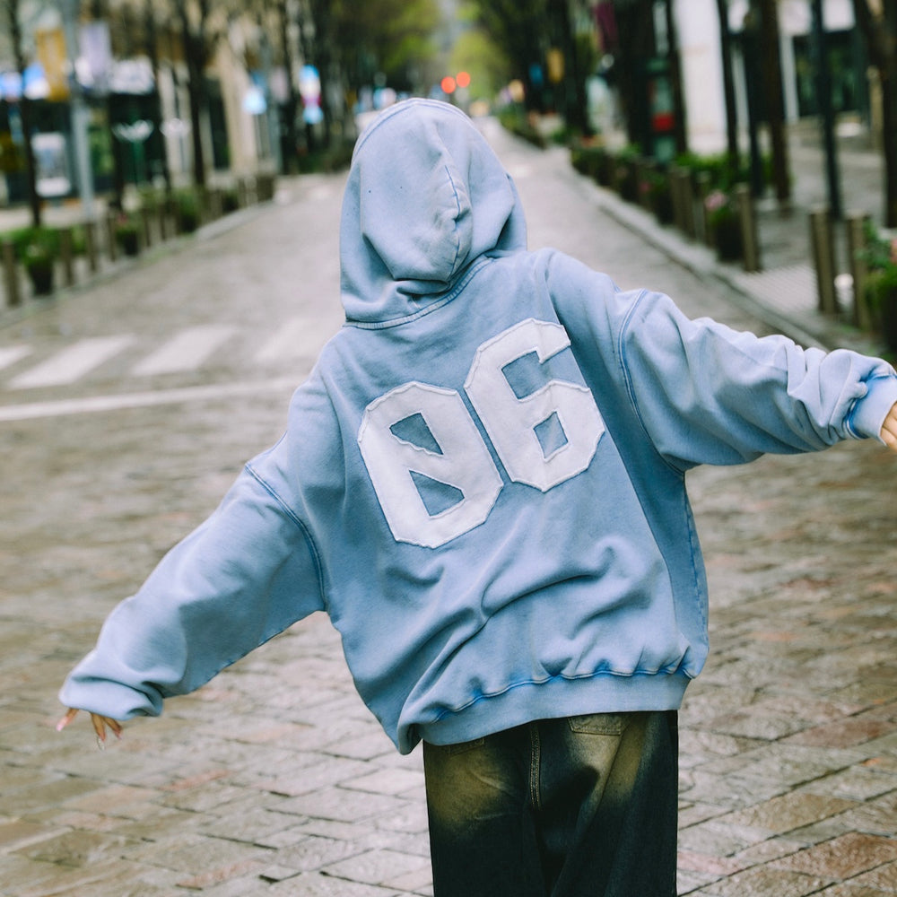 Number logo Full zip hoodie