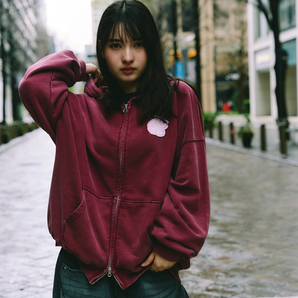Number logo Full zip hoodie