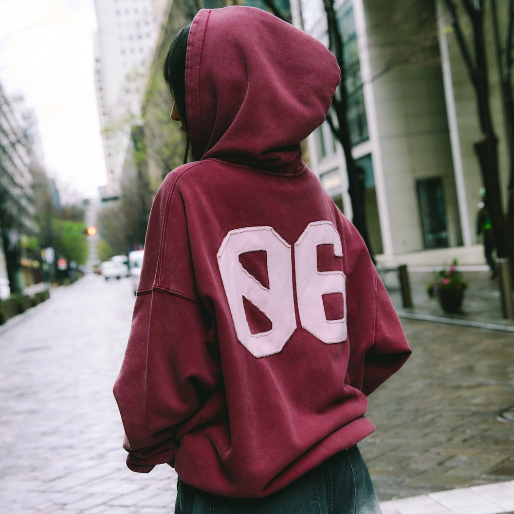 Number logo Full zip hoodie