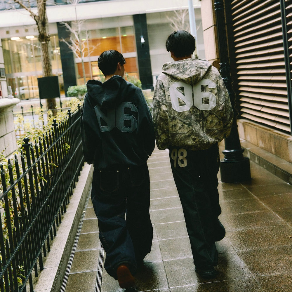 Number logo Full zip hoodie