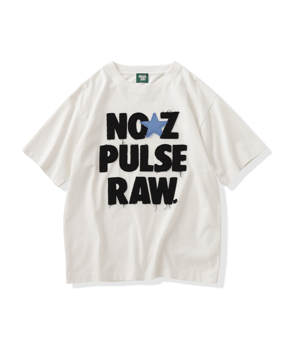 FRONT SLOGAN PATCH WORK TEE