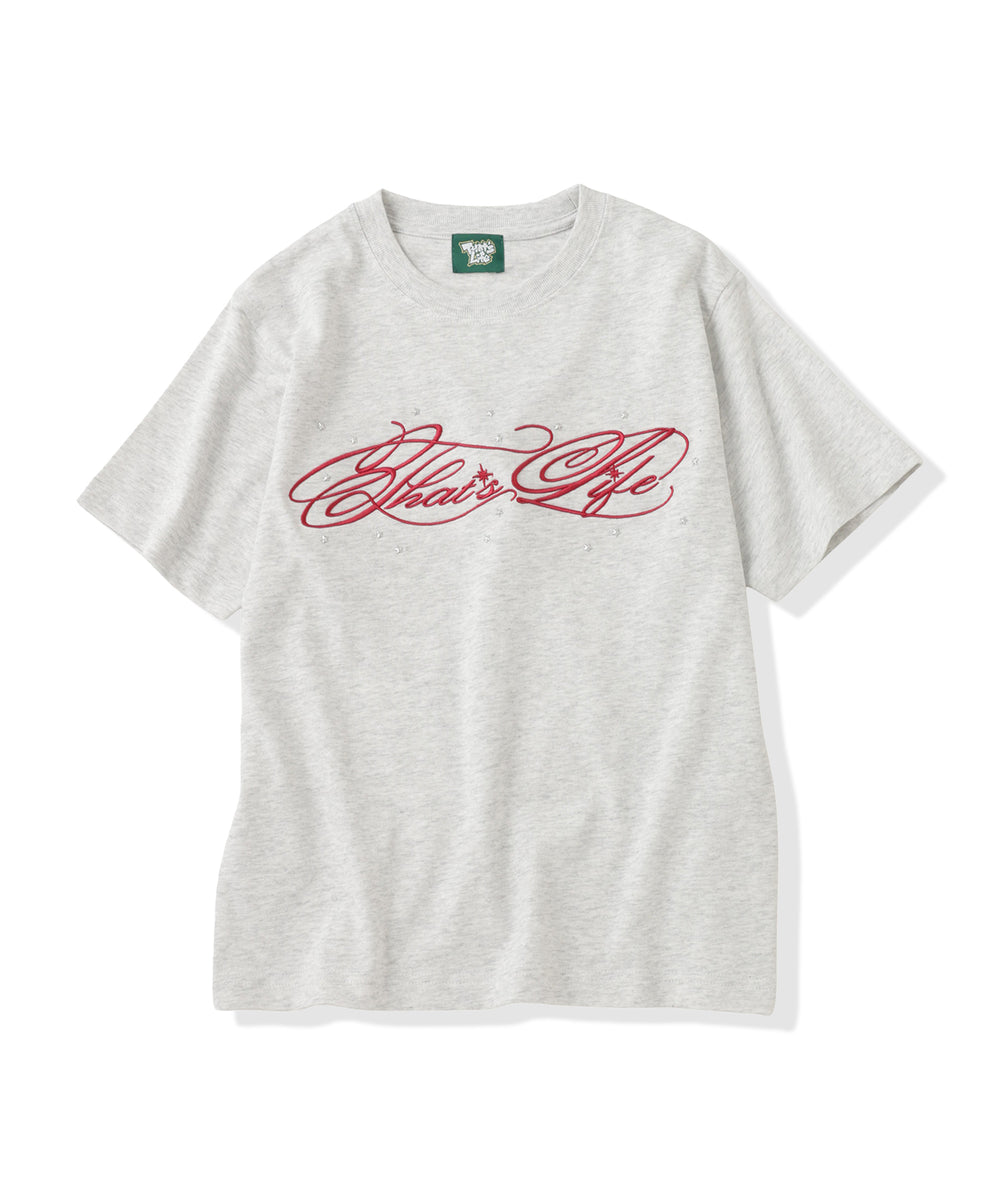 Shooting Star Script logo tee