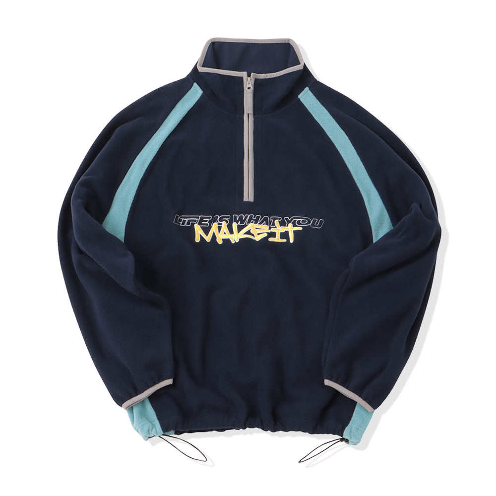 That's life Original Fleece Half zip sweat