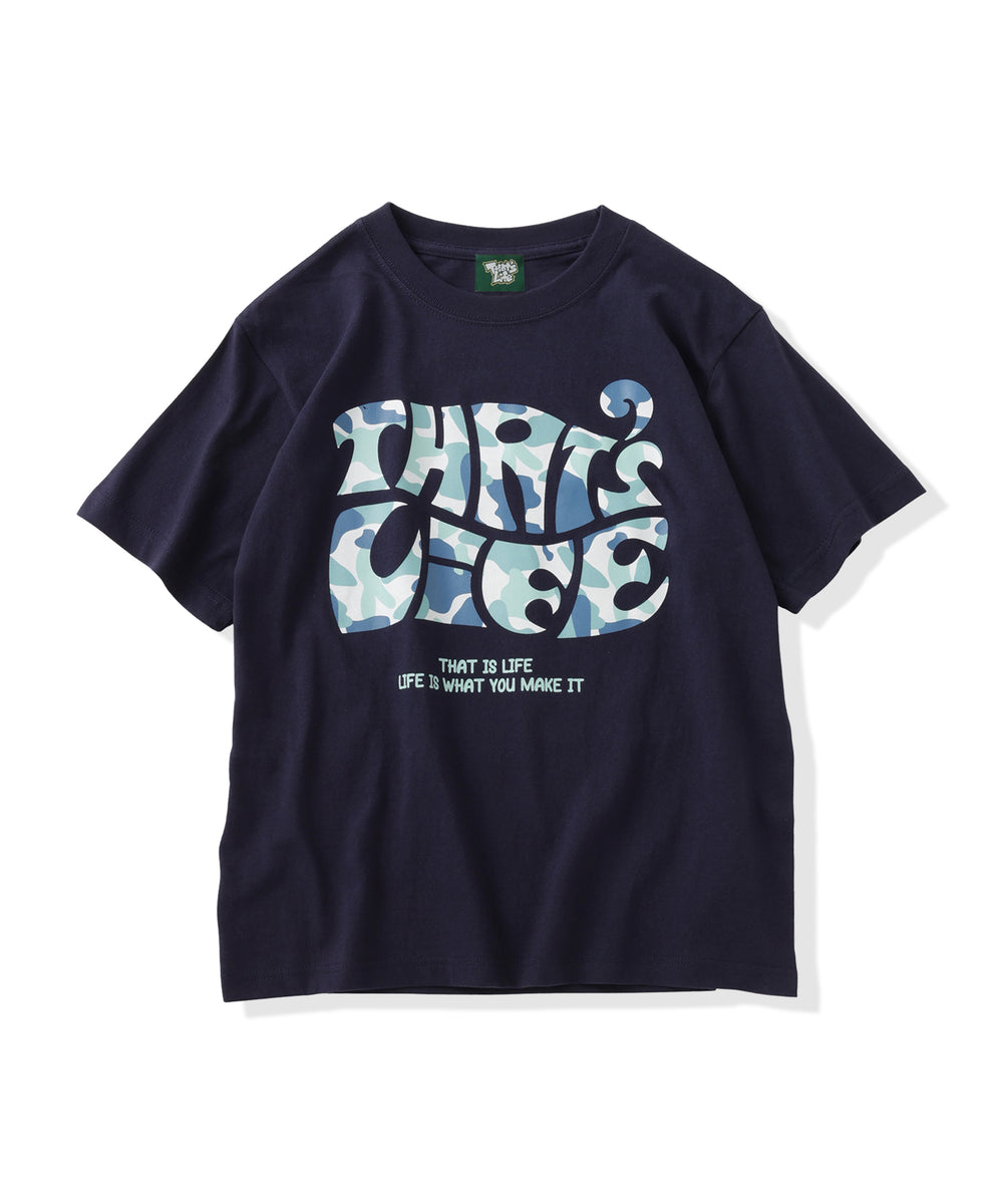 Surf Camo logo front print tee