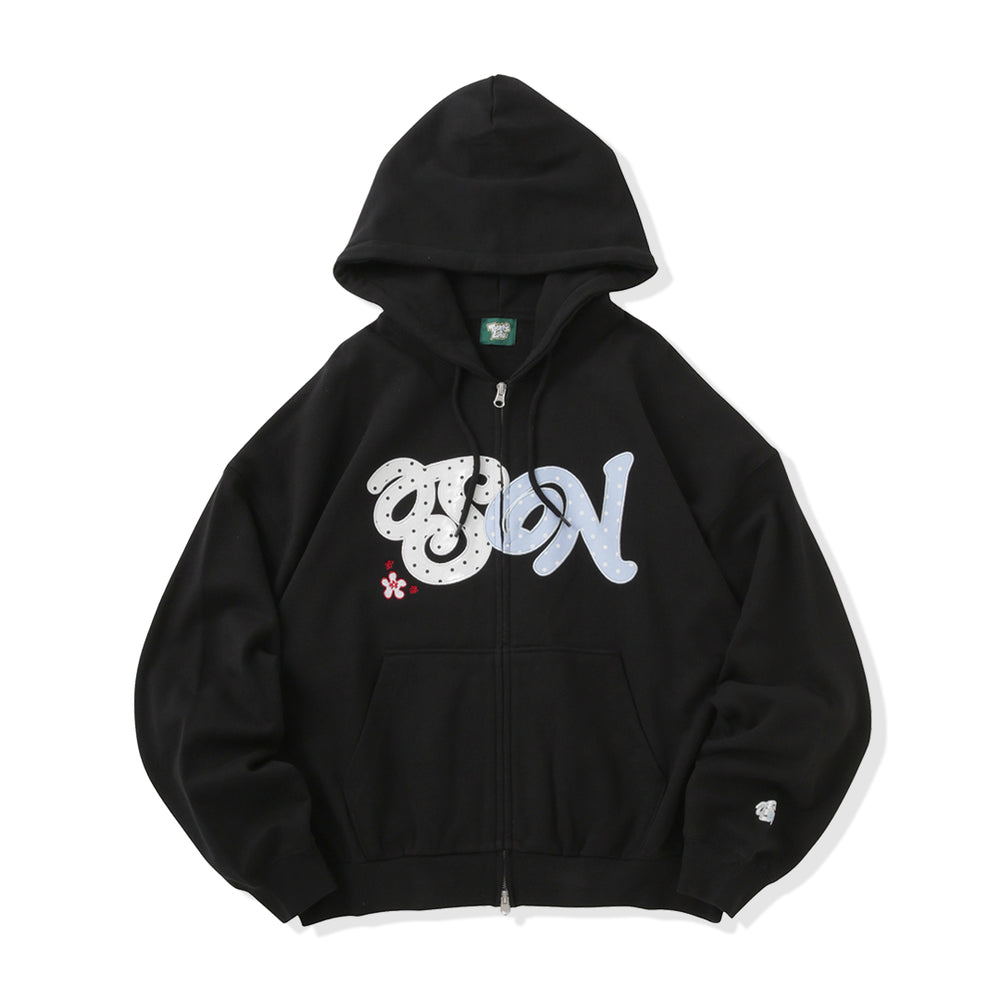 HEAVY WEIGHT 12.0oz SN DOT LOGO ZIP HOODIE free