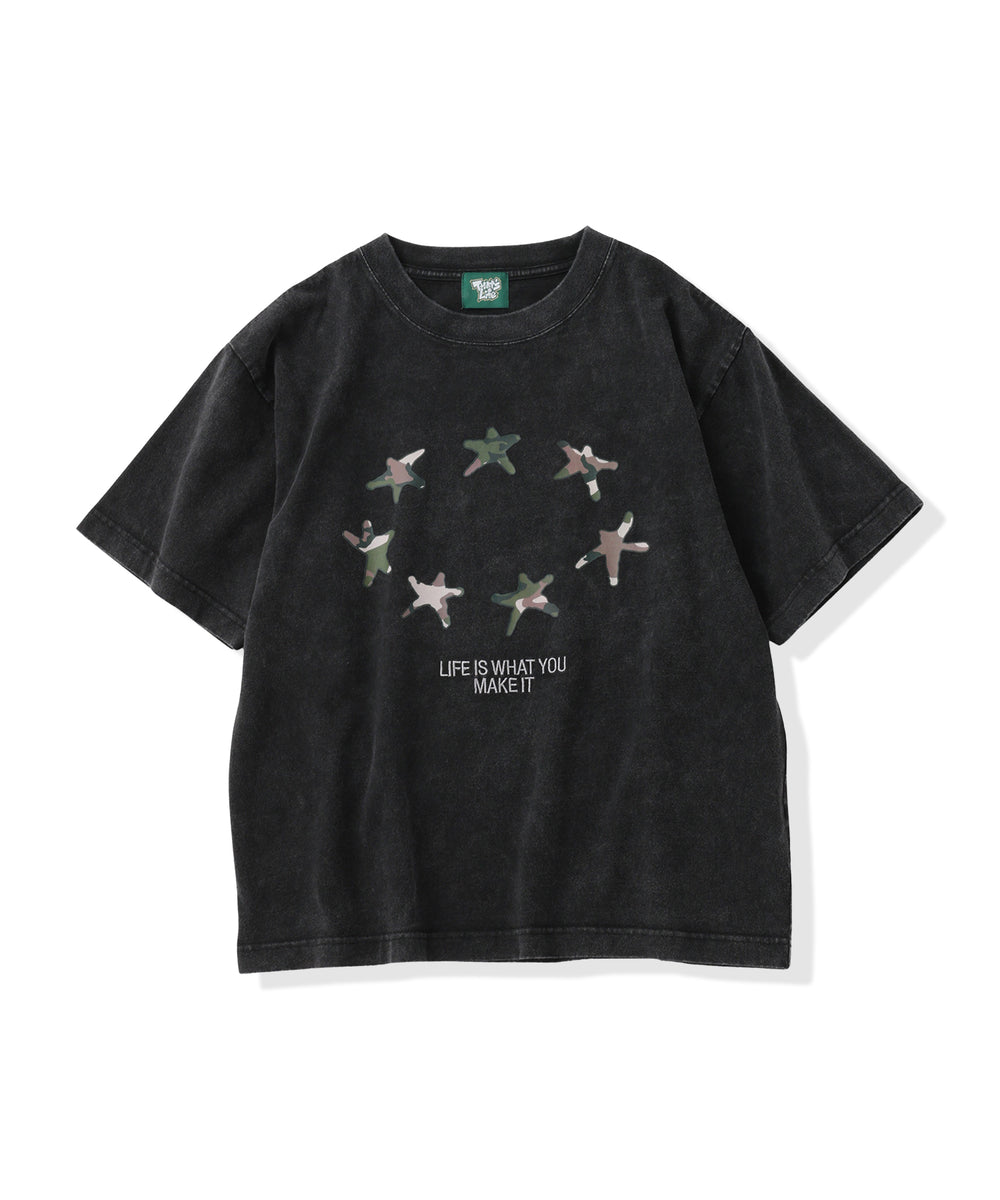 Star camo logo tee