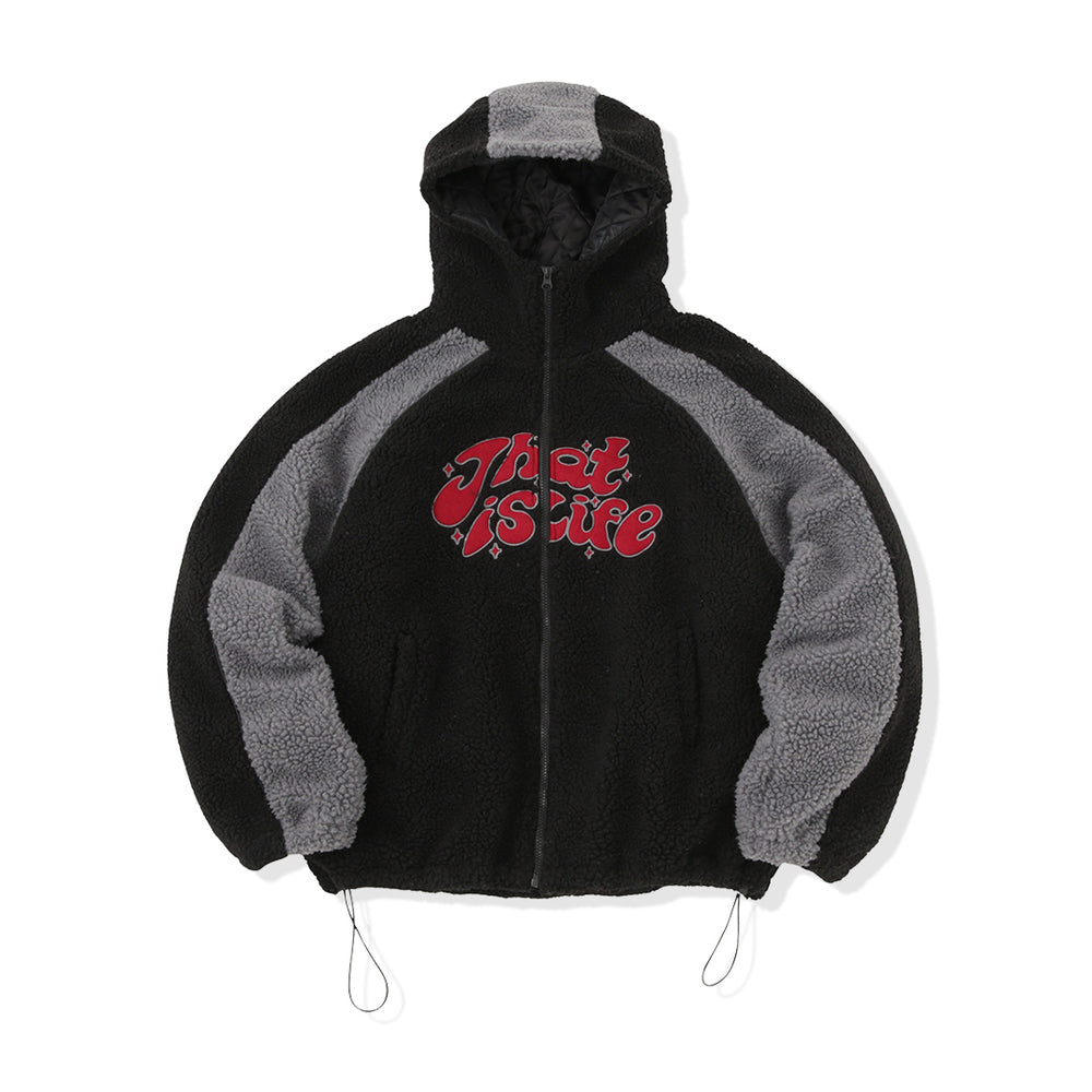 Wave logo fleece full zip-up