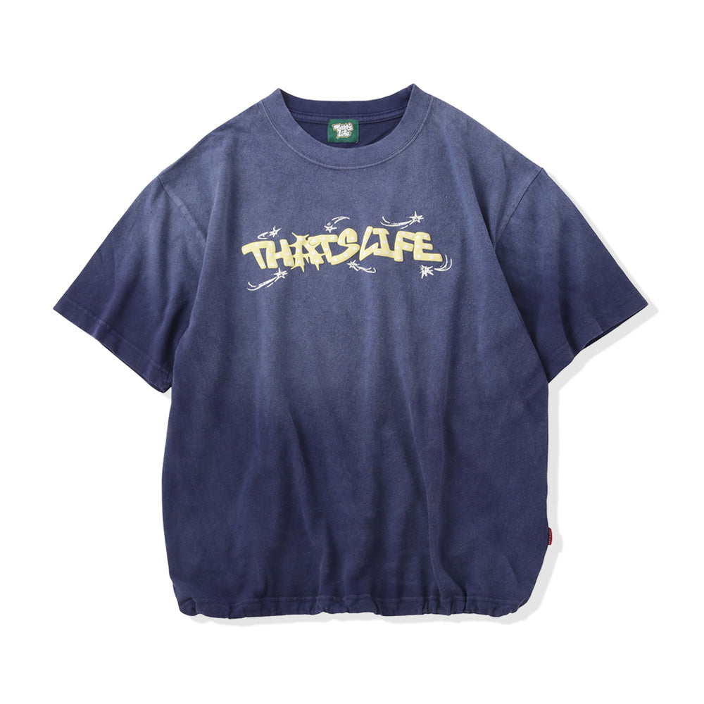Vintage fade Wave logo Drawcode tee