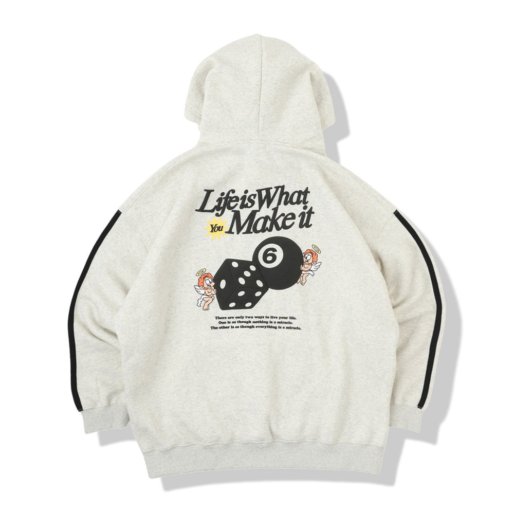 HEAVY WEIGHT “ANGEL DICE” LOGO LINE HOODIE 