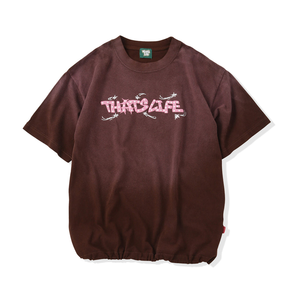 Vintage fade Wave logo Drawcode tee