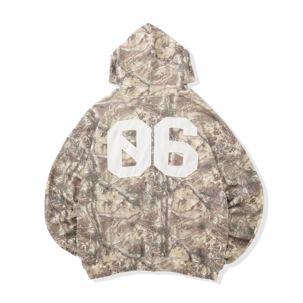 Number logo Full zip hoodie