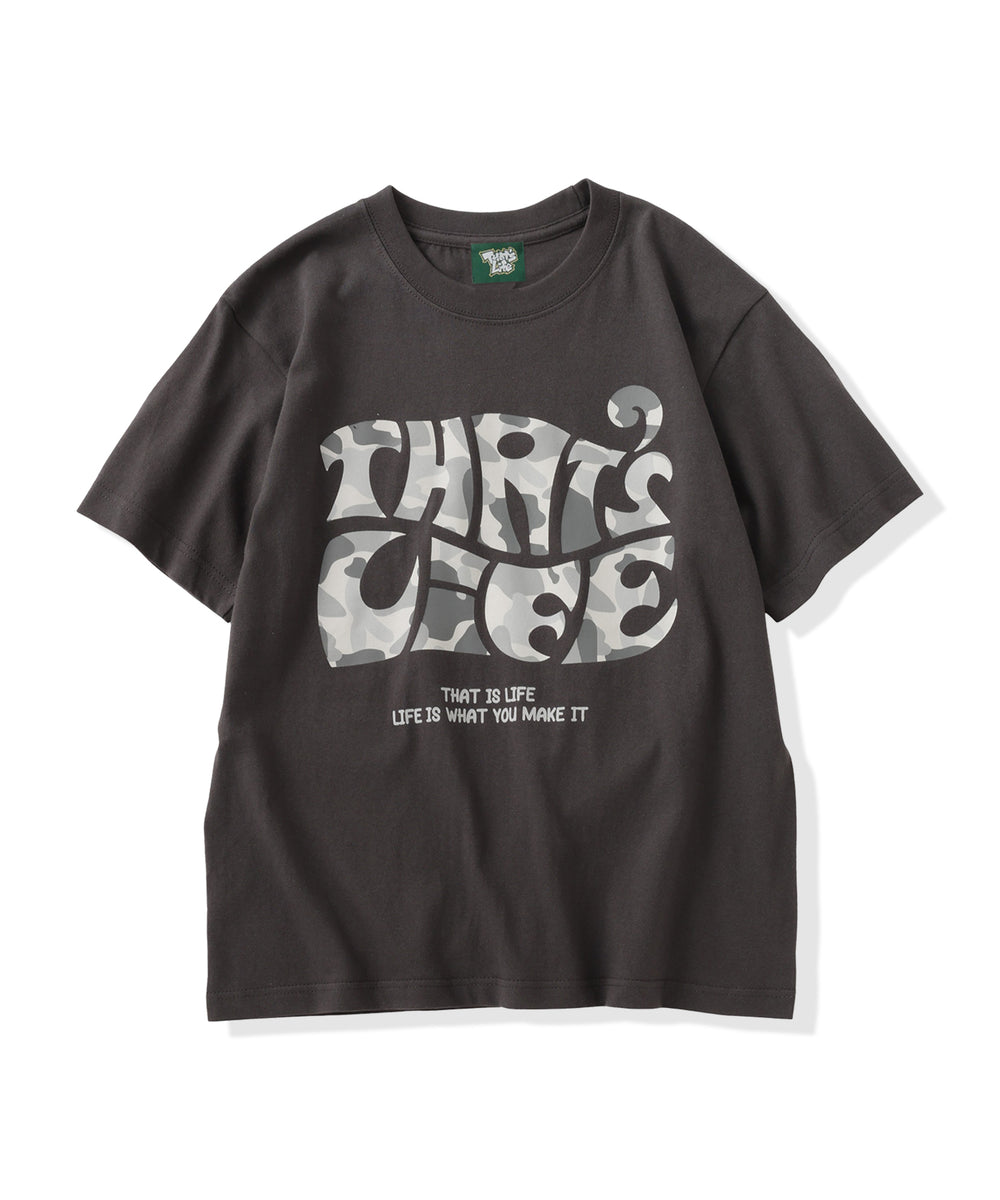 Surf Camo logo front print tee