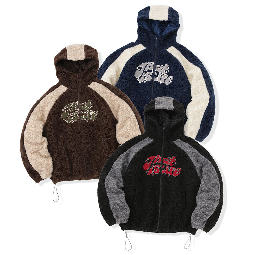 Wave logo fleece full zip-up